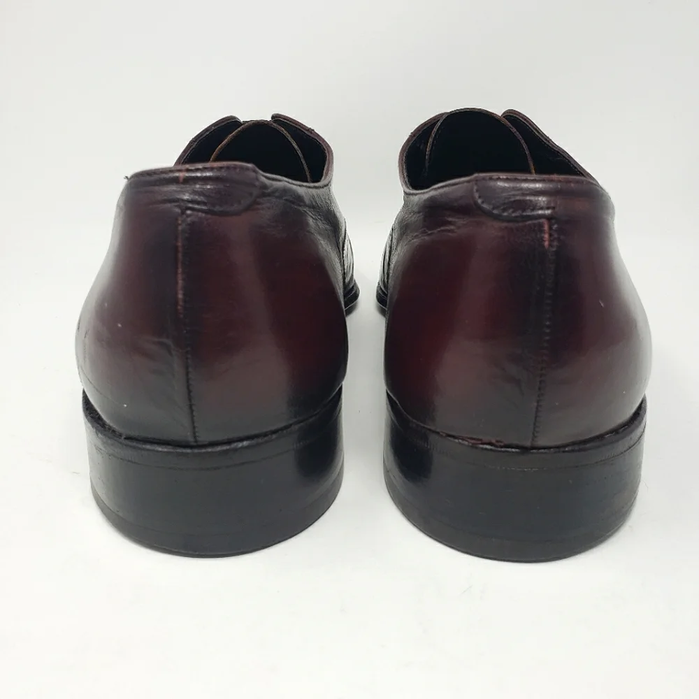 Florsheim‎ Cap Toe Oxford Burgundy Red Leather Dress Shoes Mens Size 11 33330